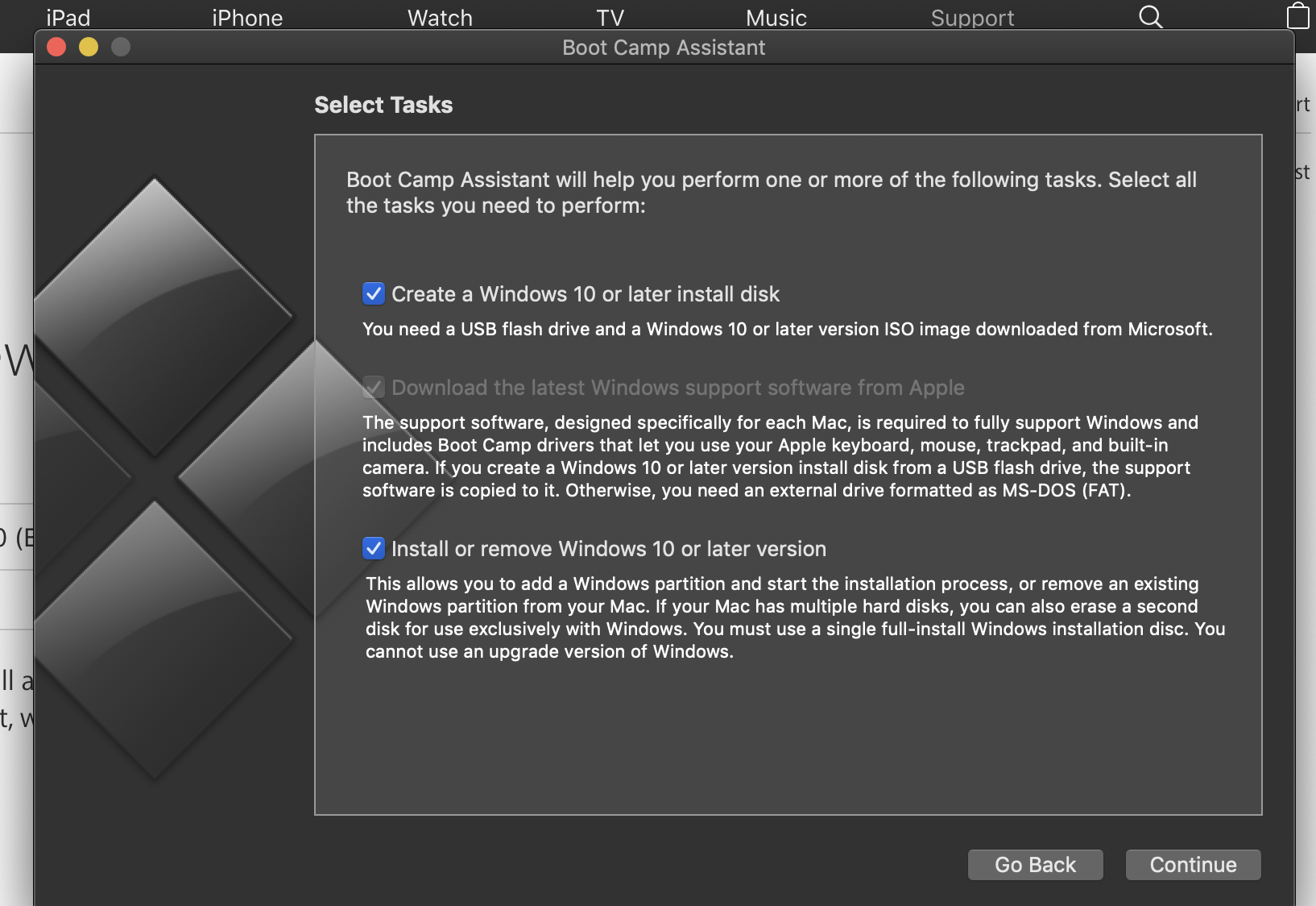 windows installer disk for mac